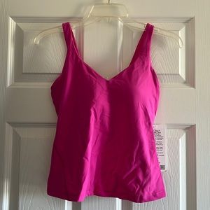 Lululemon align waist-length tank pink size 6